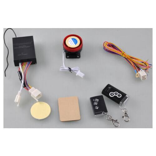 Wotefusi Motor 12V Anti-theft Security Burglar Alarm System Remote Control 2-Way