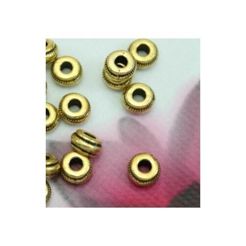 7mm 50pcs/1lot Tibetan Silver Antique beads Loose Bead Spacer Beads Connectors for DIY Jewelry Making bracelet xf5sd