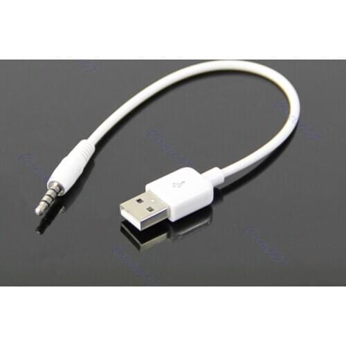 USB 3.5mm Data Sync Charging Cable Adapter for Apple iPod Shuffle 2nd