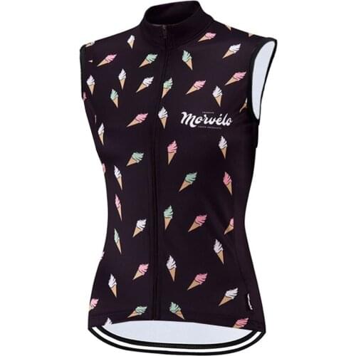 Morvelo Women Sleeveless Cycling Jersey Summer MTB Road Bike Cycle Vest Breathable Racing Sportswear Tops Gilet Jersey Ciclismo