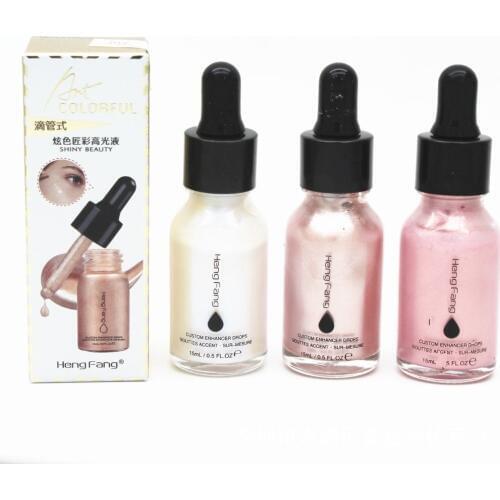 15ML Women Makeup Liquid Highlighter Makeup Contouring Face Brighten Base Primer Bronzer Shimmer Liquid