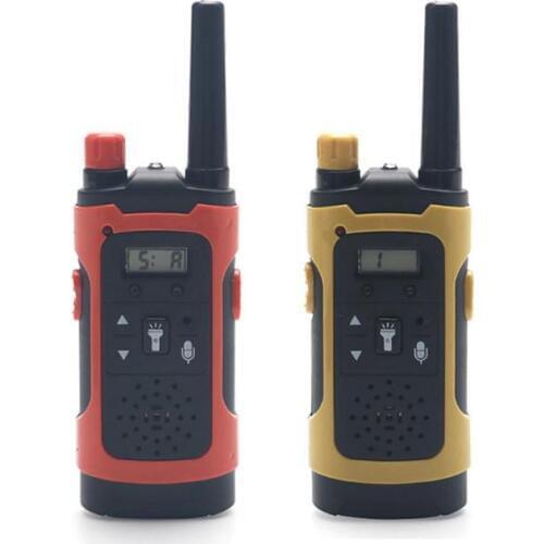 2pcs LED Children Walkie Talkies Long Distance Wireless Call Handheld 2 Way Radio Electronic Kids Educational Toys