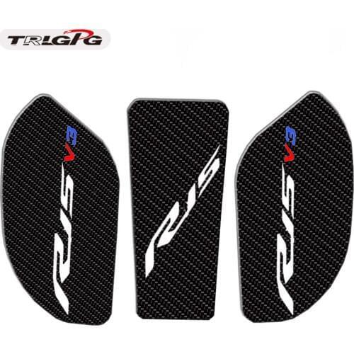 3D Motorcycle Anti slip Tank Pad Sticker Pad Side Gas Knee Grip Protector For YAMAHA YZF R15 V3 2018 2019