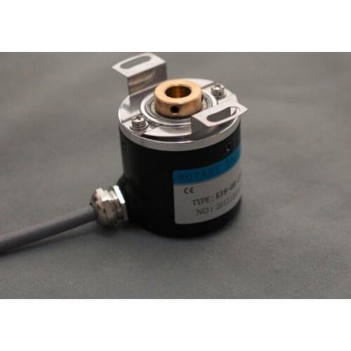 Hollow Shaft Photoelectric Rotary Encoder ZKP3808 2500 Pulse 2500 Line ABZ Three Phase 5-24V