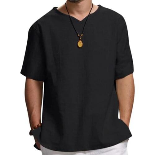 Spring New Short Sleeve Shirt Men Solid Color T-shirt Good Craftsmanship Short Sleeve Cotton Blend Male Slim Tee for Daily Wear