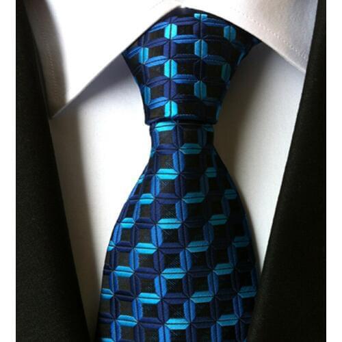 Linbaiway Mens Polyester Necktie Mens Business Neck Ties for Man Wedding Handmade Jacquard Slim Neck Tie for Men Custom Logo