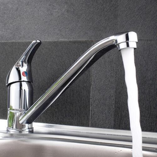 Classic Basin Faucet Single Handle Sink Wash Basin Faucet Cold and Hot Water Mixer Tap Deck Mounted Bathroom Kitchen Sink Faucet