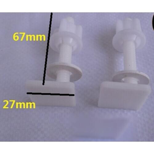 Kit Toilet Seat Hinge Screw Set Replacment Plastic Toilet Seat Hinge Repair
