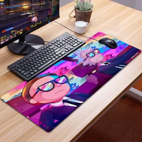 Anime Morty Gaming Locking Edge Speed Game Gamer RICKS Mouse Pad gamer Soft Laptop Notebook Mat for CSGO MousePad Large play mat