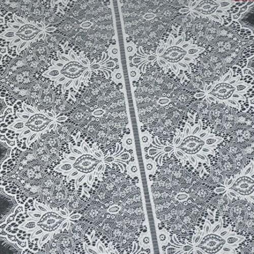 Hollow Exquisite Pressed Yarn Eyelash Lace Wedding Veil Stitching Material DIY Wedding Curtain Skirt Clothing Accessories RS3360