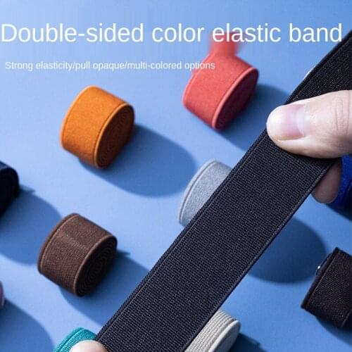 20mm Thick Colored Elastic Webbing Band DIY Strecth Ribbon For Sewing Shoes/Belt/Clothes 10Meters/lot