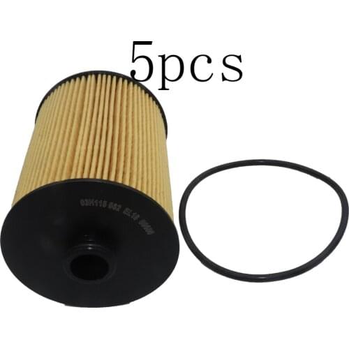 5Pcs Car Oil Filter 07C115562E FIT FOR Porsche Cayenne 92A 2010 2011 2012 2013 2014 2015 2016 2017 2018 3.6L