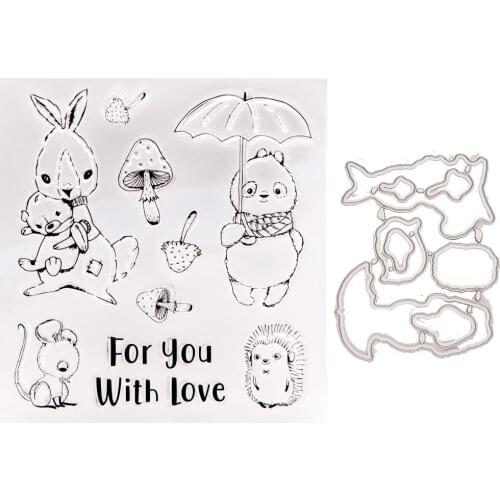 Metal Cutting Dies And Stamps for Lunar New Year RainforeDIY Scrapbooking Album Paper Cards Decorative Crafts Embossing Die Cuts