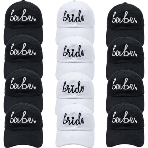 Fashion New Babe Bride Letter Embroidery Dad Hat Adjustable Party Shading Summer Solid Color Unisex Baseball Cap Peaked Cap