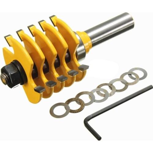 1/2" Shank Adjustable Box & Finger Joint Router Bit Woodworking Cutter Tool