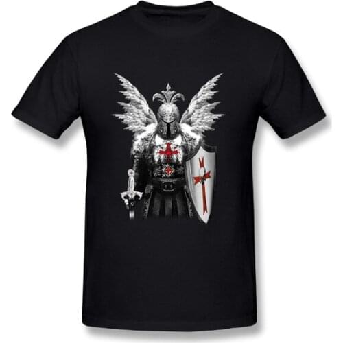 New Arrival Man Braveheart Knights Templar T Shirt Retro Graphic Print Mens T-shirt Street Wear