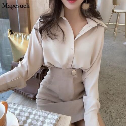 Casual Autumn 2021 Long Sleeve Women Tops and Blouses Straight Solid Loose Blouse Women Slim Women Shirt Top Clothes Blusas 8435