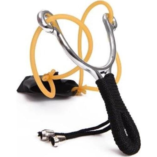 New Slingshot Hunting Fishing Stainless Steel Fishing Bait Feeder Shooting Fishing Catapult Carp Fishing Bait Thrower