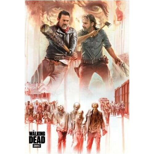 The Walking Dead Art Film Print Silk Poster Home Wall Decor 24x36inch