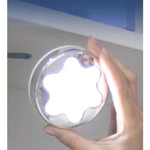 LED Night Light Battery-Powered Flower Smart Infrared Sensor Wall Lights for Children Bedside Bedroom Home Corridor Night Light