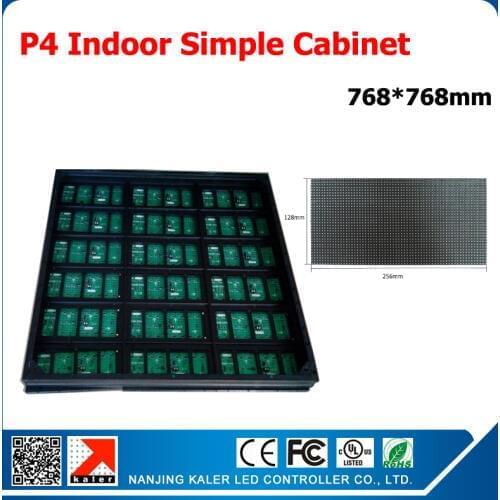 TEEHO RGB full color p4 led modules indoor led display cabinet 768*768mm cabinet LED display screen p4 indoor mounting on wall