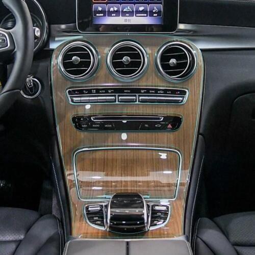 Car Interior Invisible Protective Film Center Control Console Gear Shift Panel Sticker for Mercedes Benz glc260 2017-2018 AMG