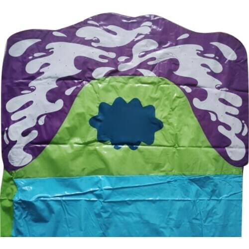 Splash Sprint Water Slide with Foot Racing Lanes and Splash Pool Toy Backyard 63HE