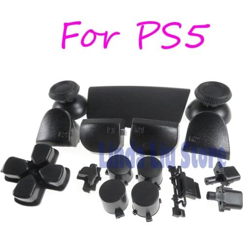 1set D-pad R1 L1 R2 L2 Direction Key ABXY Buttons Handle Joysticks Cover Caps For PlayStation 5 PS5 Controller Full Set Button