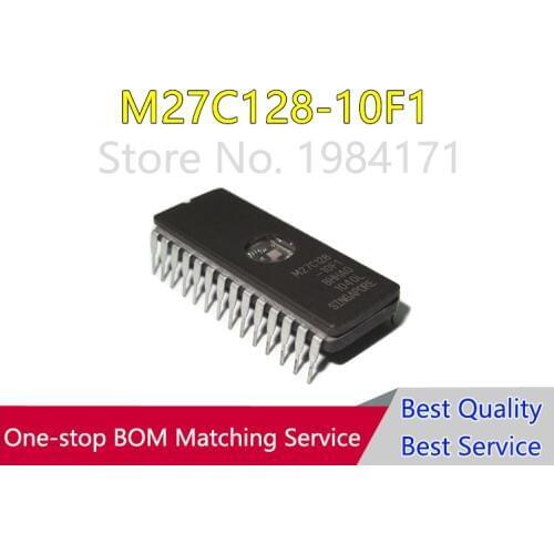 10PCS M27C128-10F1 27C128 EPROM DIP28 quality assurance