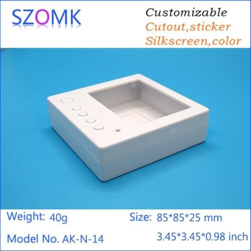 10pcs szomk humidity sensor boxes diy plastic instrument for pcb plastic electronics box distribution junction 85*85*25mm