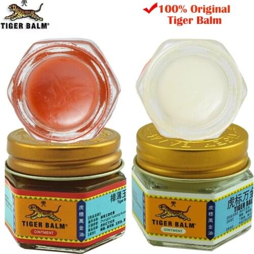 100% Original Tiger Balm Ointment Insect Bite Strength Pain Muscle Relieving Arthritis Joint Body Pain Thailand Painkiller