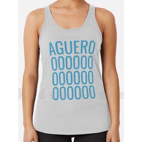 12 Tank Tops Vest 100% Cotton Blue City Football Text Footy Epl Premier De Bruyne United Aguero Silva Support