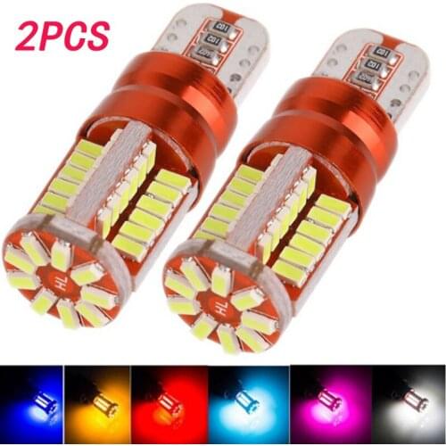 2Pcs LED W5W T10 3014 57SMD width light license plate light