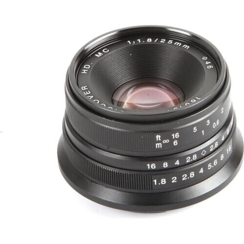 25mm F1.8 F/1.8 HD MC Manual Movie Wide Angle Lens for Fujifilm fx X-A1 XA2 X-A3 X-M1 X-E1 X-E2 X-Pro1 X-T1 XT2 XT10 XT20 camera