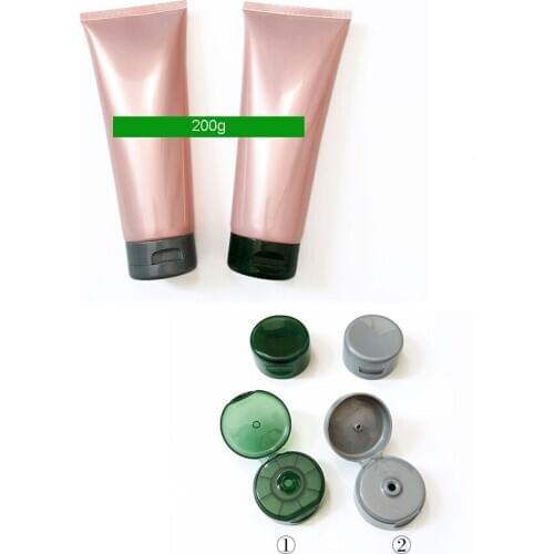 300pcs 200g 200ml Empty Soft Refillable Plastic Lotion Tubes Squeeze Cosmetic Packaging, Cream Tube Screw Lids Bottle Container