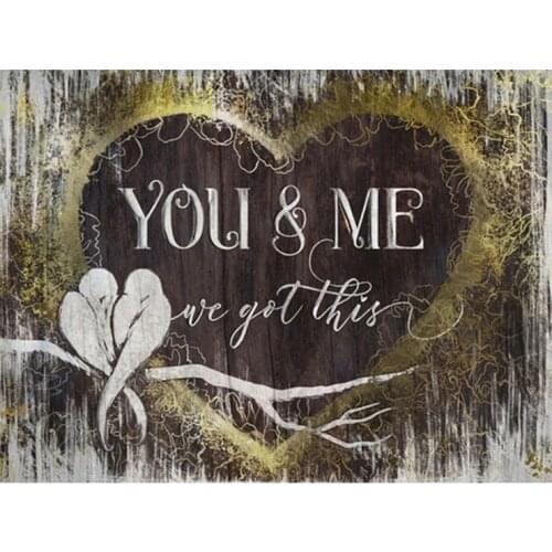 5D DIY Diamond Painting "YOU and ME" For Love Cross Stitch Full Drill Embroidery Mosaic Craft Kits Mosaic Home Decor Gift
