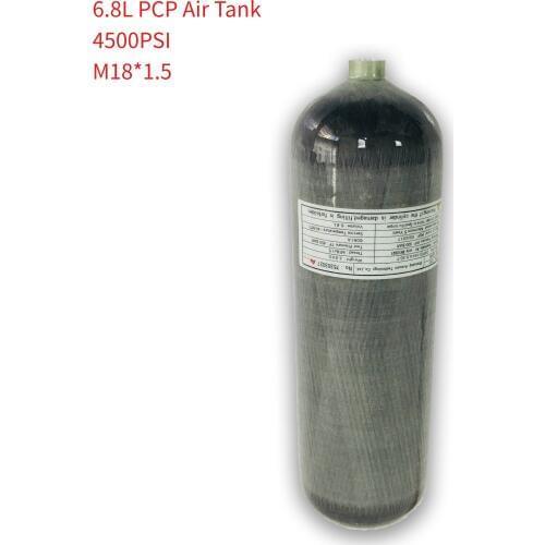 AC168 300Bar Pcp Air Tank 6.8L Rifle Pressure Carbon Fiber Cylinder CE Softgun Mini Bottle Dive M18*1.5 For Airforce Condor