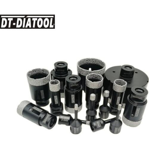 1pc Vacuum Brazed Diamond Dry Drilling Bits M14 Thread Drill Core Bits Hole Saw Opener Porcelain Tile Granite Marble Stone