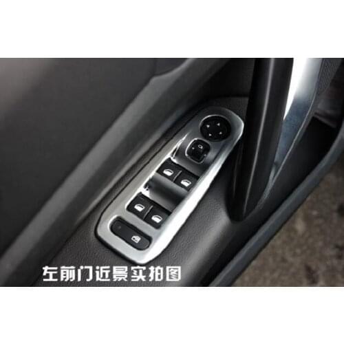 Car Accessories Matte ABS Windows nt decoration sequins Cover ABS Chrome plate For Peugeot 308 T9 SW Rear View 5-door 2015