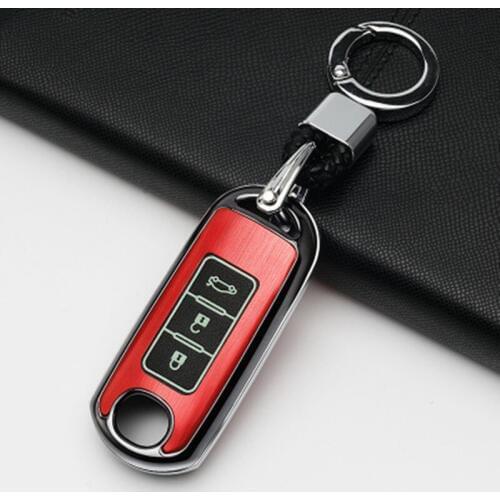 Alloy keychain Car Remote Key Case Cover For Mazda 6 Mazda 3 Axela Atenza CX-7 CX-9 CX-5 CX5 2015 2016 2017 2018 Key holder