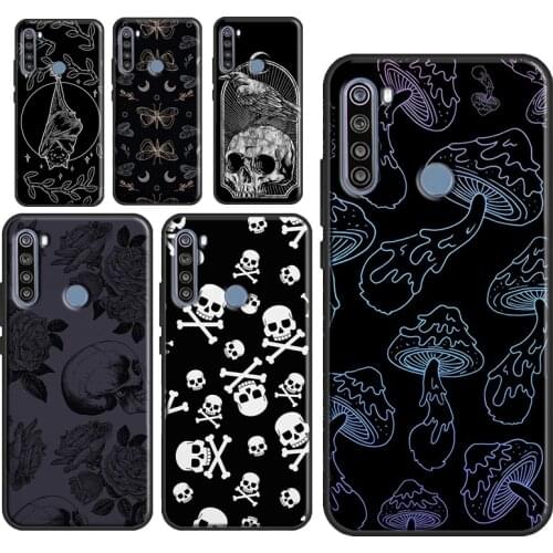 Skull Gothic Creepy Pastel Goth Phone Case for Xiaomi Redmi Note 10 Pro 9 8 Redmi 9 9T 9C 9A 8A 7A K40 Note 9S 8T Cover