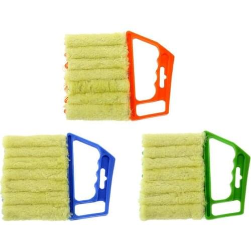 7 Finger Dusting Cleaner Tool Useful Microfiber Window Brush Air Conditioner Cleaner With Washable Venetian Blind Blade Cleaning