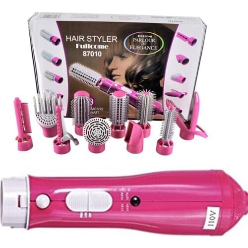 Hair Dryer Brush 10 in 1 Hot Air Brush Multifunctional Hairdryer Hair Straightener Curler Dryer Comb Round Brush Blow Dryer