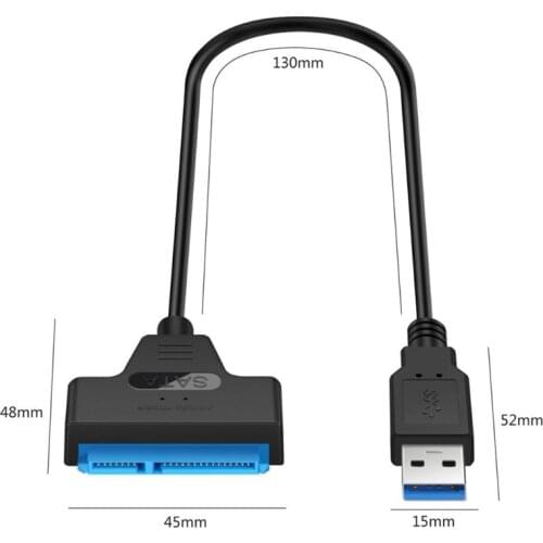USB 3.0/2.0/Type C to 2.5 Inch SATA Hard Drive Adapter Converter Cable for 2.5'' HDD/SSD