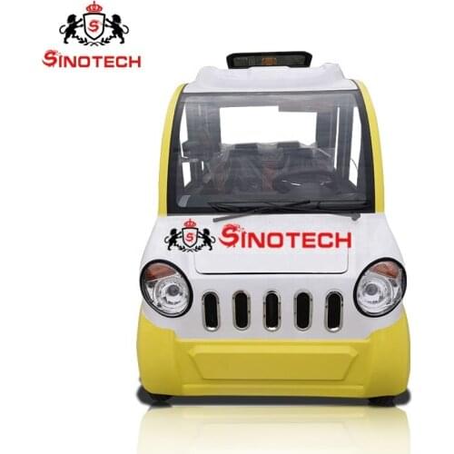 China electric mini car sightseeing auto rickshaw for disabled use quadricycle cabin mini electric car with solar system