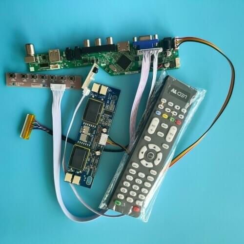 Kit for LM201WE3 TL/TLF 1680X1050 Controller Driver Board Panel 30pin New LCD HDMI Module VGA AV TV USB 4 lamps Digital Signal