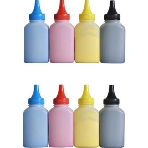 2 Sets 8 Pack Refill Powder Compatible for Samsung CLT-406S CLT-K406S CLT-C406S CLT-Y406S CLT-M406S Color Toner Cartridge