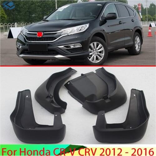 Set Molded Mud Flaps For Honda CR-V CRV 2012 - 2016 Mudflaps Splash Guards Front Rear Mud Flap Mudguards Fender 2013 2014 2015