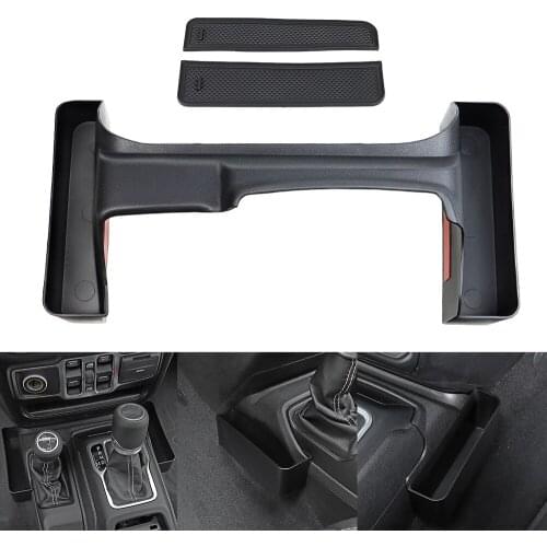 Gear Storage Box Gear Tray Transmission Side Interior Accessories for Jeep Wrangler for JL JLU 2018-2021 Auto Replacement
