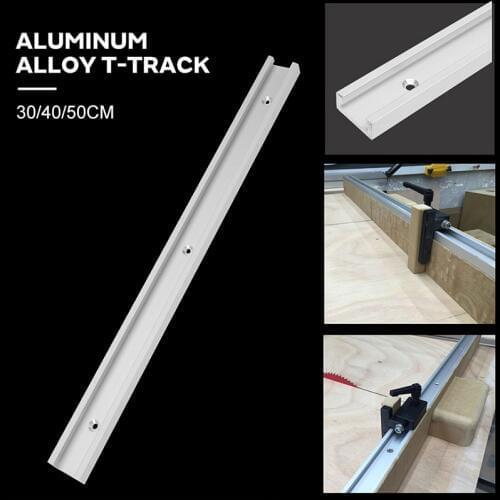 Linear Pulley Guide Rail 30/40/50CM Miter Tool Bar Aluminum Alloy Hardware Accessories T Tracks Durable Chute for Modification